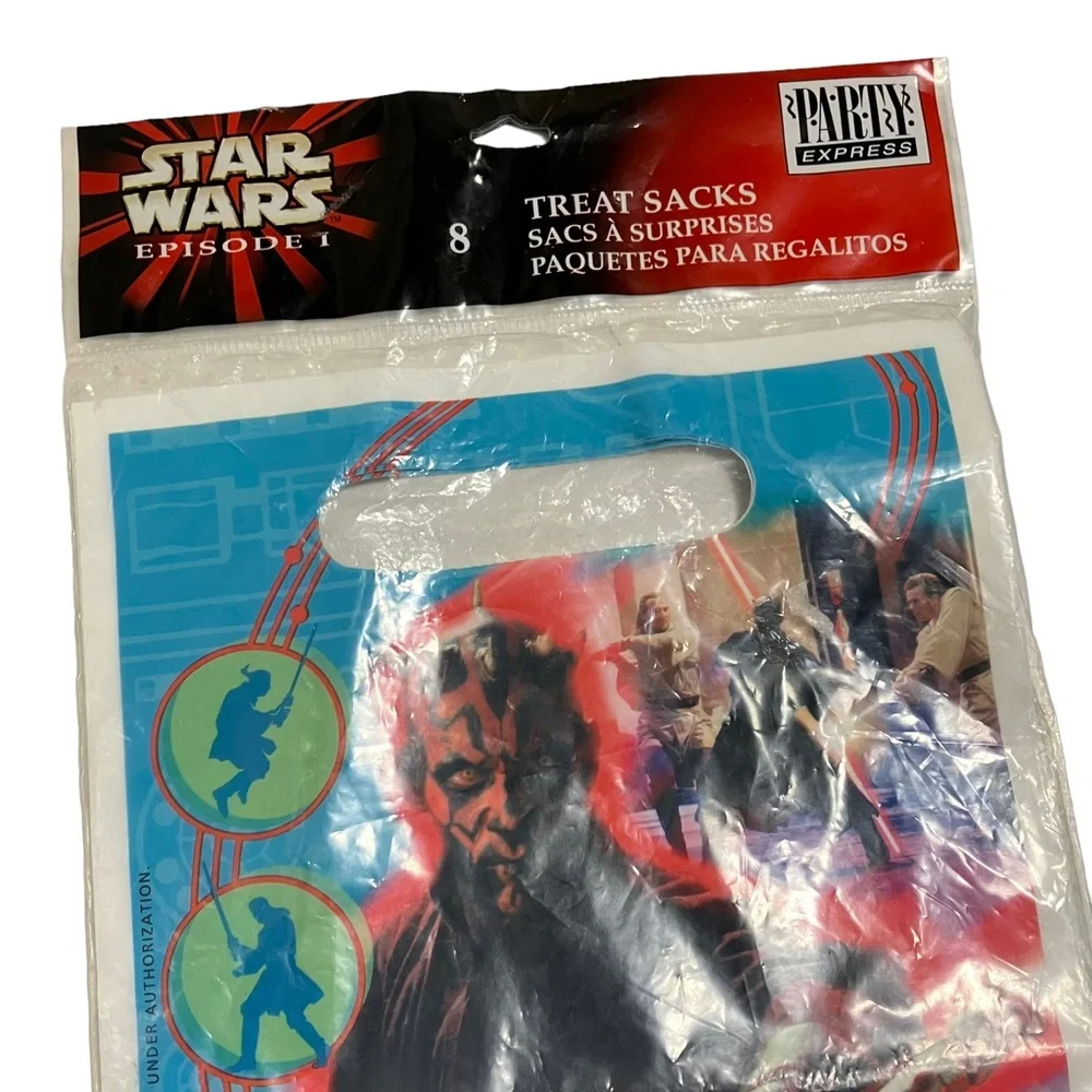 NEW Vintage Hallmark Star Wars Episode I Darth Maul Treat Sacks Party Bags